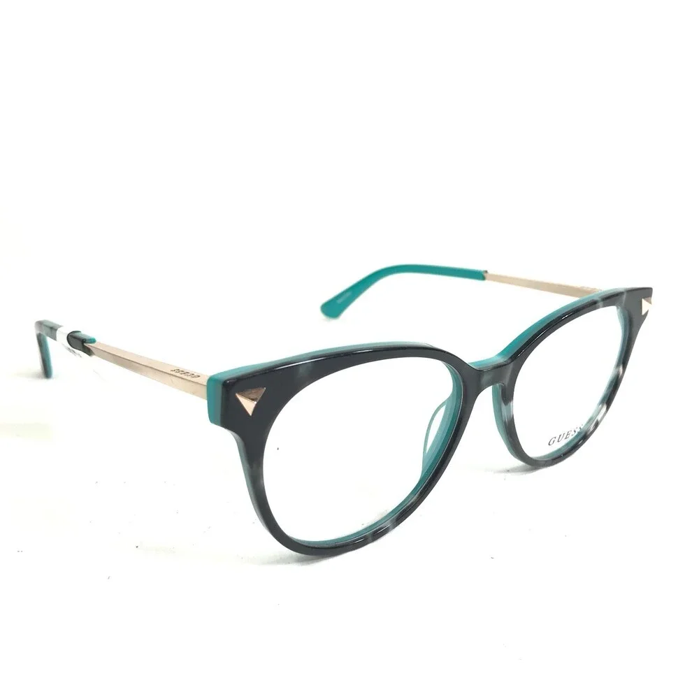 Guess Eyeglasses Frames GU2799 095 Black Blue Tortoise Gold Cat Eye 54-16-140